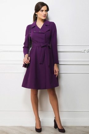 Purple coat: who will go with what to wear?