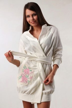 Women's white robe