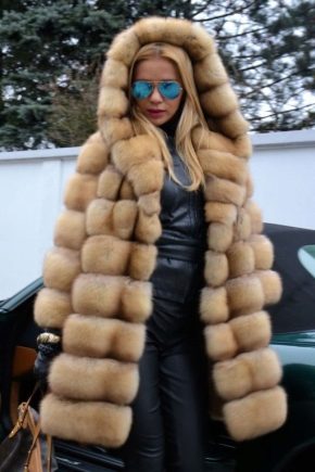 Палто от арктическа лисица