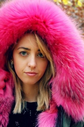 Women's pink fur parka - fashion trend of the season