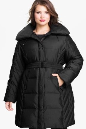 Zimní bunda park pro obézní ženy