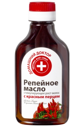 Burdock olie med peber til hår