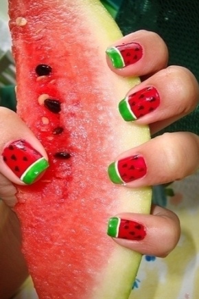 Watermeloen manicure