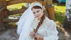 Gaun pengantin dalam gaya Rusia