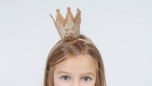 Diadema con corona para niña princesa