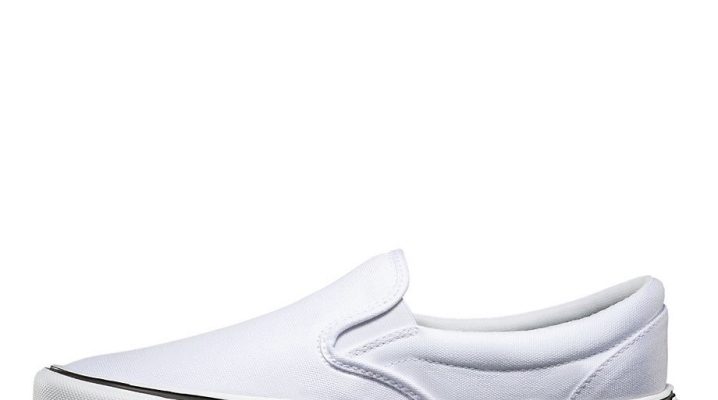 Fehér slip-ons - mit kell viselni és hogyan kell vigyázni?