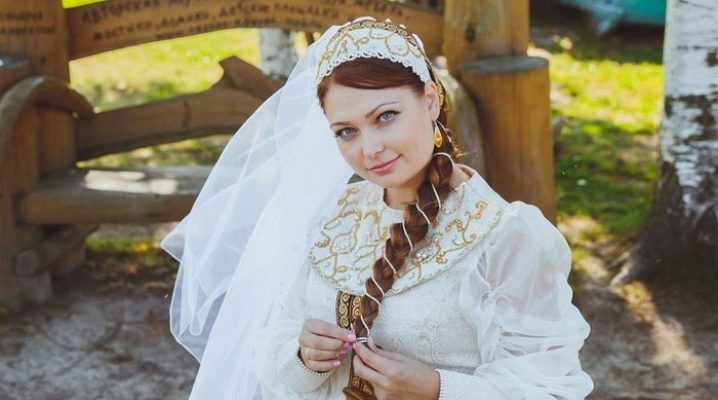 فساتين زفاف في النمط الروسي