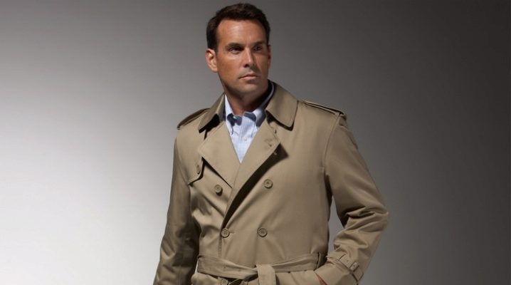 Men's long classic coat