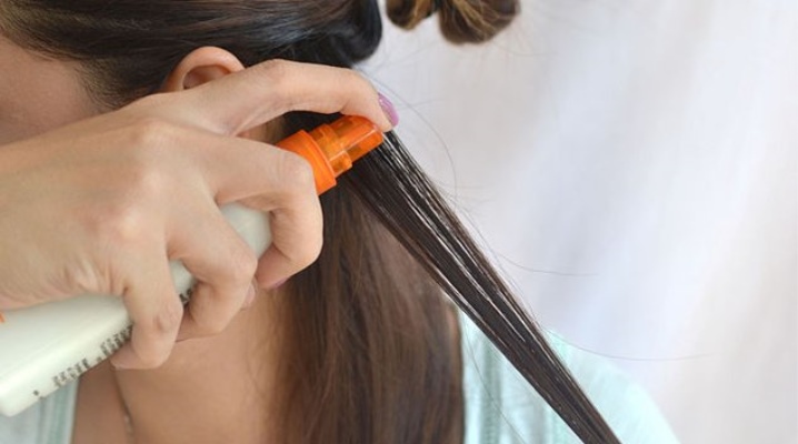 Spray de aceite para el cabello