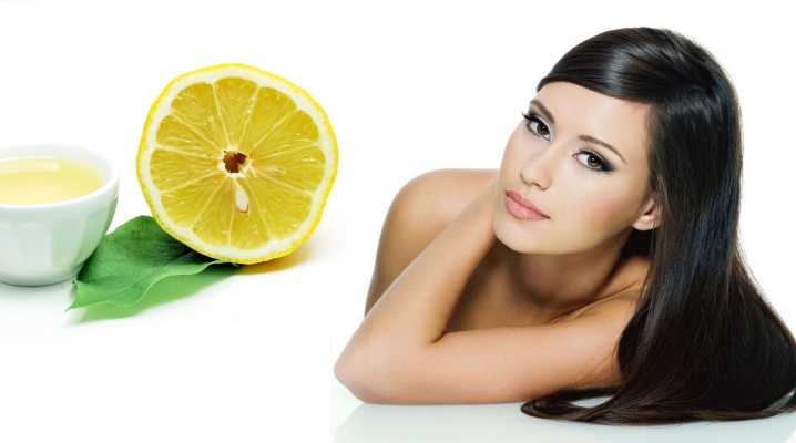 Aceite esencial de limón para el cabello.
