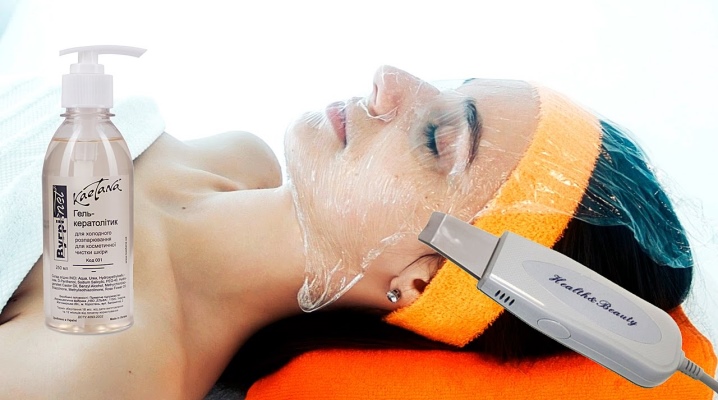 Gel for ultrasonic face cleaning
