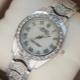 Stříbrné náramkové hodinky