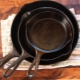 How to clean the cast-iron pan from soot?